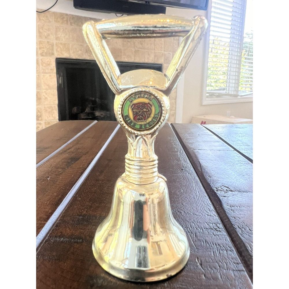 Athens High School Gold Hand Bell Souvenir